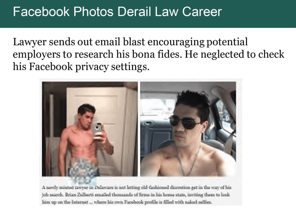 Example of social media gone wrong