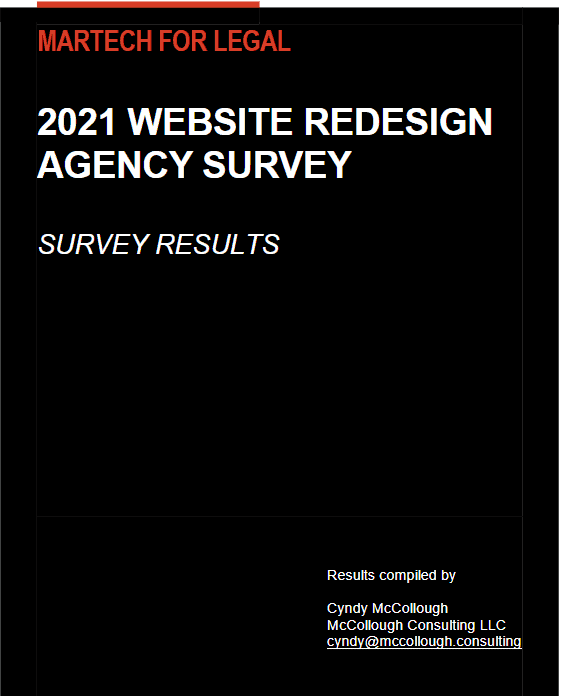 2021 Website Redesign Agency Survey Results